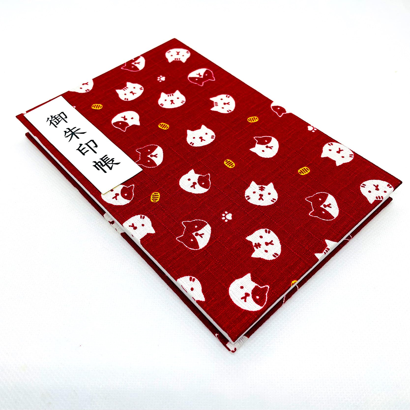 Amazon | 【猫と福小判】大判サイズ 御朱印帳・蛇腹タイプ・12山24頁