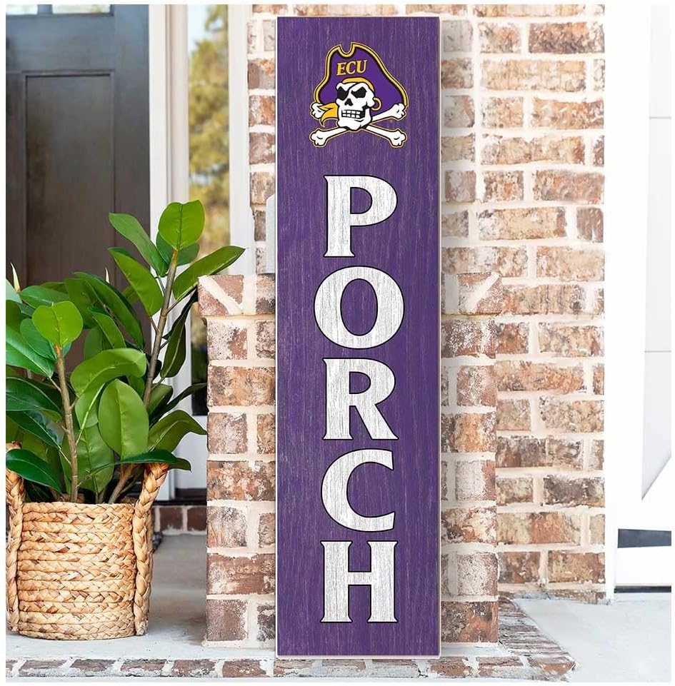 12x48 Leaning Sign Porch East Carolina Pirates