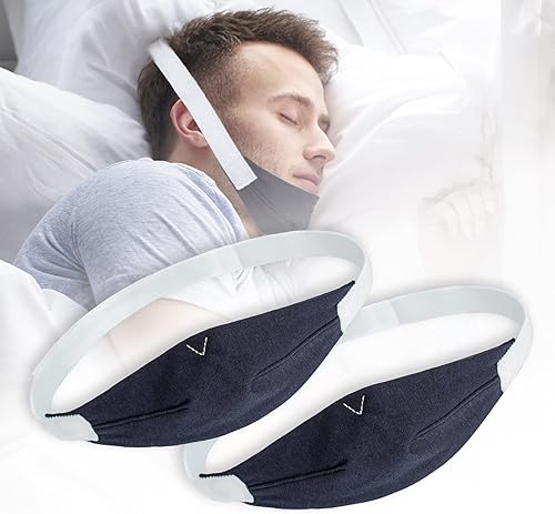 Correa de barbilla eficaz para alivio instantáneo de ronquidos bucales reduce la pérdida de aire correa de barbilla antironquidos para hombres y