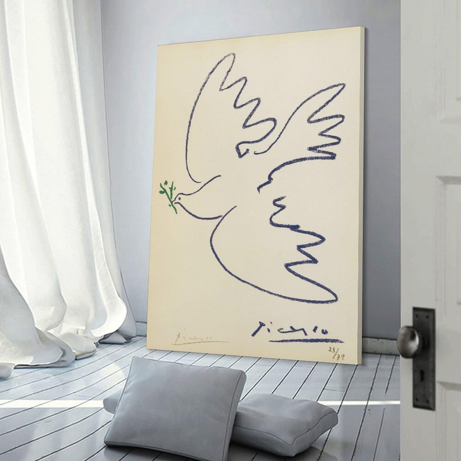 Amazon.co.jp: パブロ・ピカソ绘画アート平和の鳩ポスター