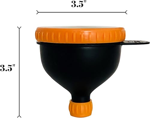 Miniatura 4 de Recipiente de polvo de suplemento de embudo de proteínas, relleno N Go para dispensador de polvo, preparación de entrenamiento y botellas de agua,