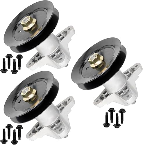 Replacement Part OEM for 3 Spindle Assembly WPulley Bolt for Troy Bilt MTD 918-05137 618-05137 285-157 Index-DDR965-GTF1-60919