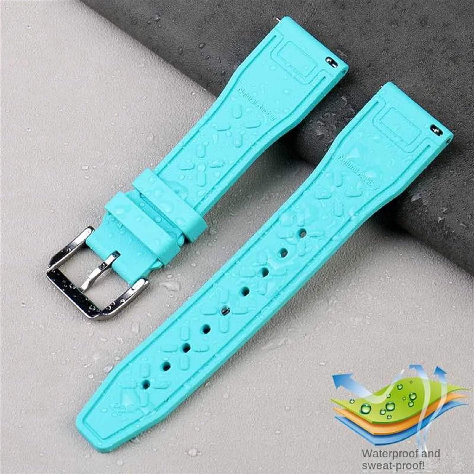 cinturino per orologio, Orologio in gomma, cinturino sportivo impermeabile