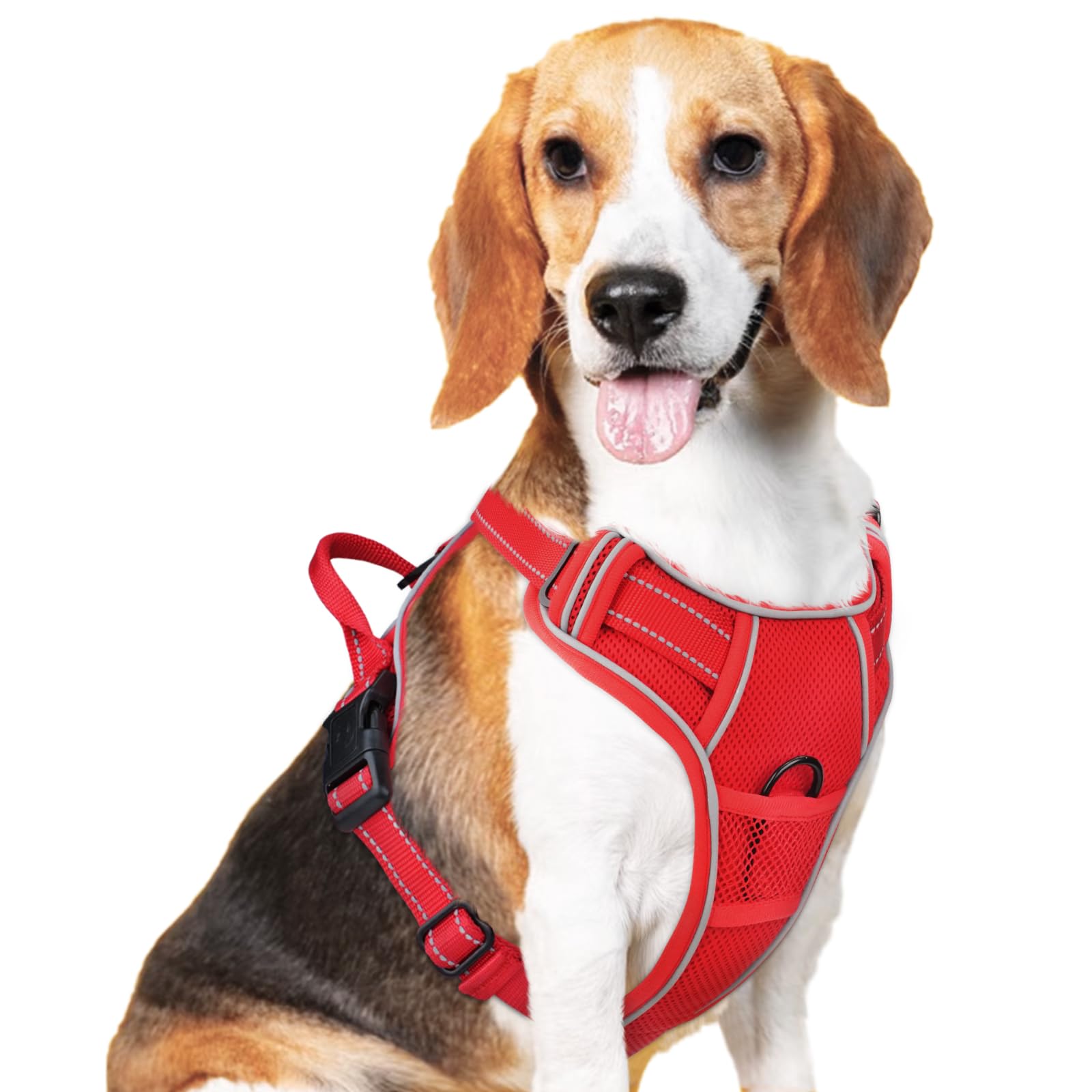 Joytale Step-in No Pull Dog Harness Medium Sized Dog with Leash Clips,  Reflective Pet Vest with Easy Control Handle, Adjustable Soft Padded Harness