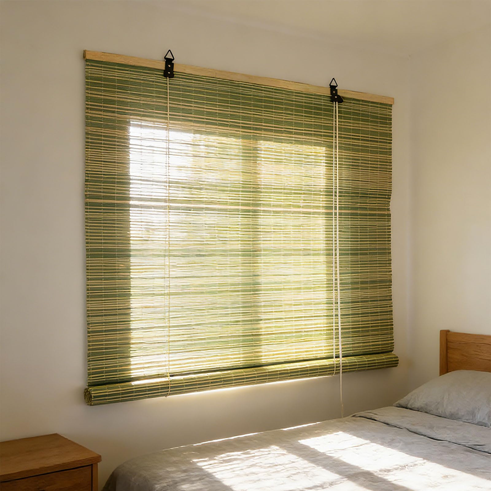 Store en Bambou Anti Chaleur - Écran Solaire Respirant pour Grande Vitre