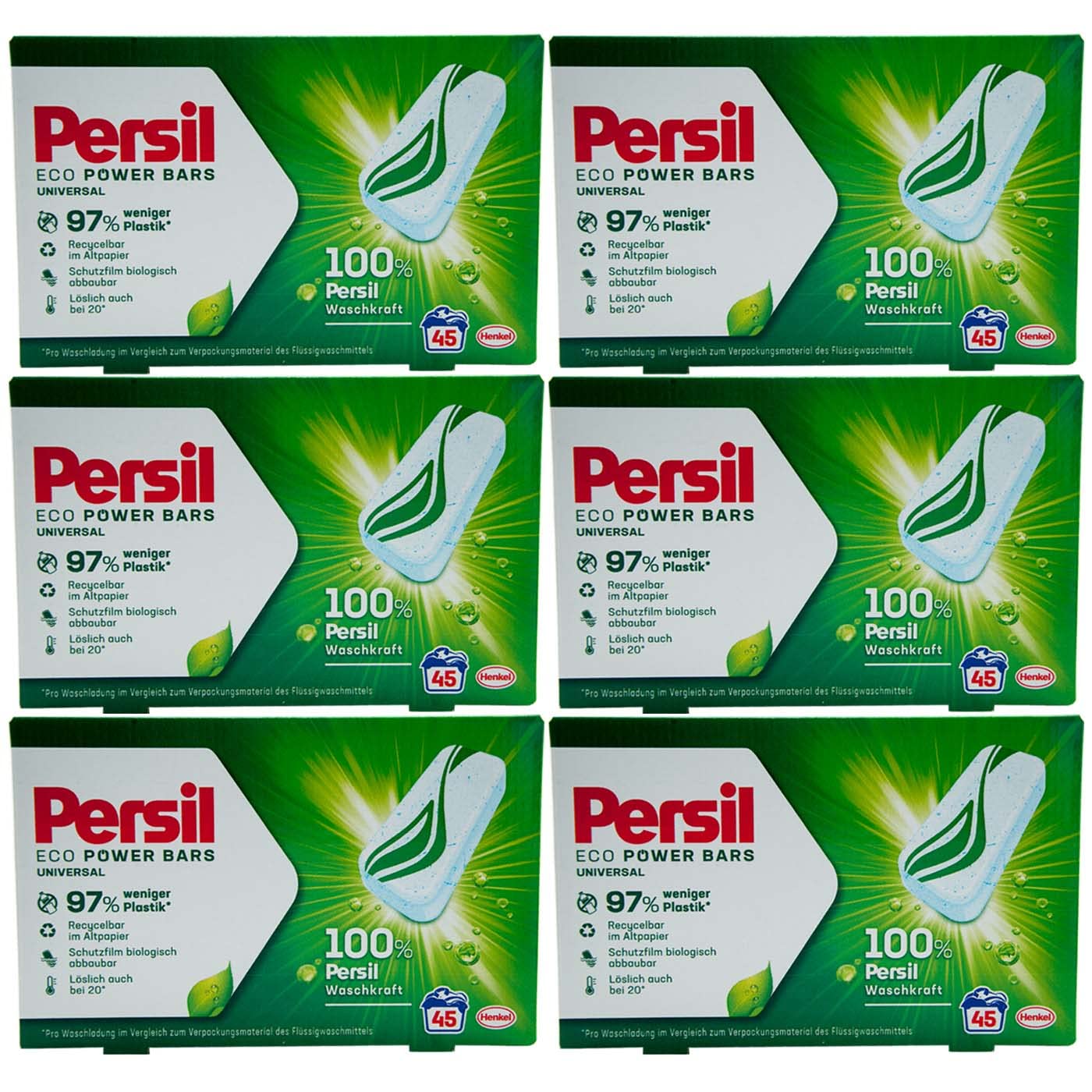 Persil Power Bars Universal 6 x 45 WL