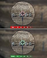 Vista 4 de CVLIFE EagleFeather LPVO Rifle Scope con montaje en voladizo de 1.181 in, retícula de iluminación roja y verde de 5 niveles, segundo plano focal