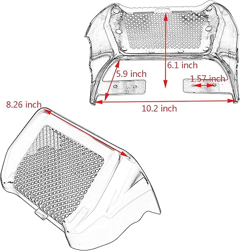 Miniatura 6 de HDBUBALUS Funda para enfriador de aceite de motocicleta con soporte para Harley Touring Road King Road Street Glide FLHR FLHX 2017-2020, color negro