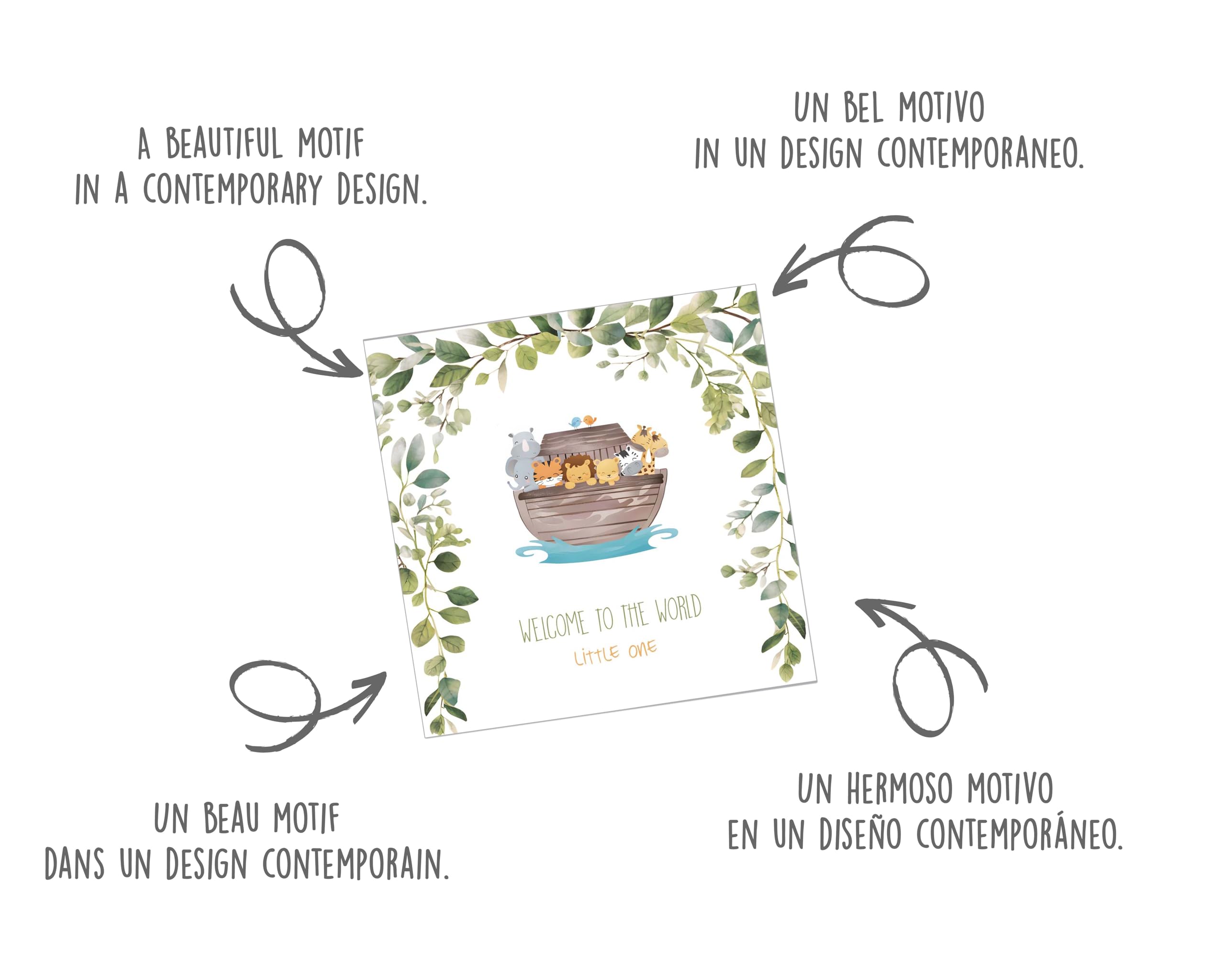 Carte Lapin Ballons Carte De Vœux Naissance Haut De Gamme - Design Lapin & Ballons - Edition Seidel - Avec Enveloppe Texte De Félicitation Pour Une Naissance