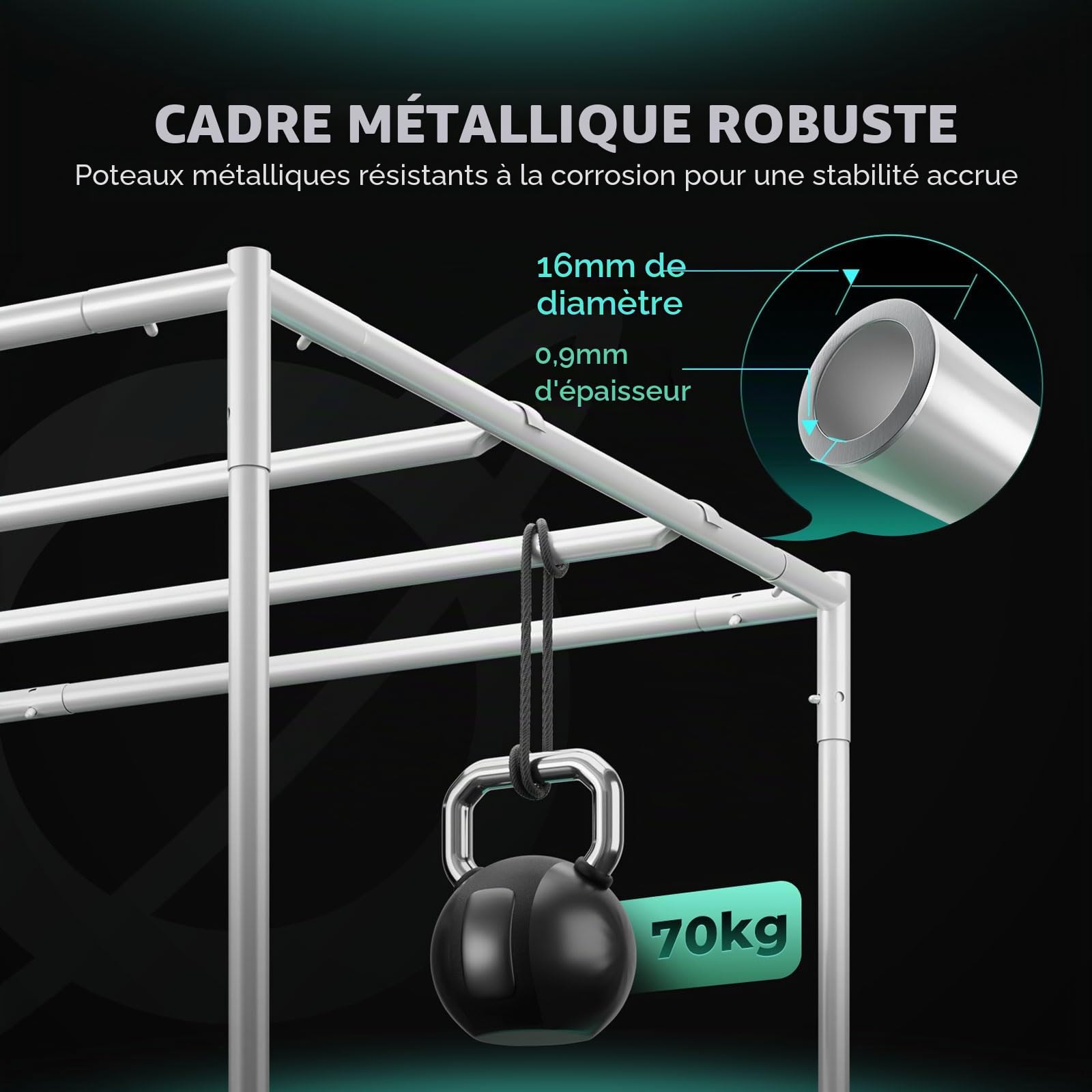 MARS HYDRO - Kit complet de lampe de culture LED Samsung LM301H FC3000 - Réglage par application - Intensité variable - 100 x 100 x 180 cm - 1680D - 1680D - Hautement réfléchissant - Boîte de culture