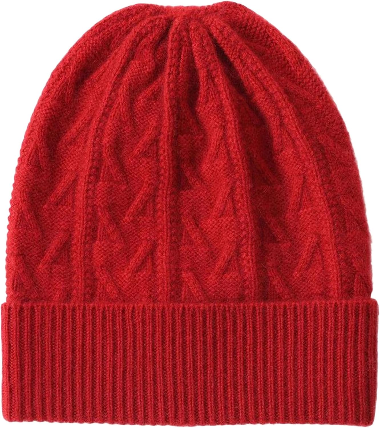 Women's Slouchy Casual Beanie - Soft Warm Chunky Cable Knit Winter Hat for Cold Weather Fall Fashion Skull Cap
