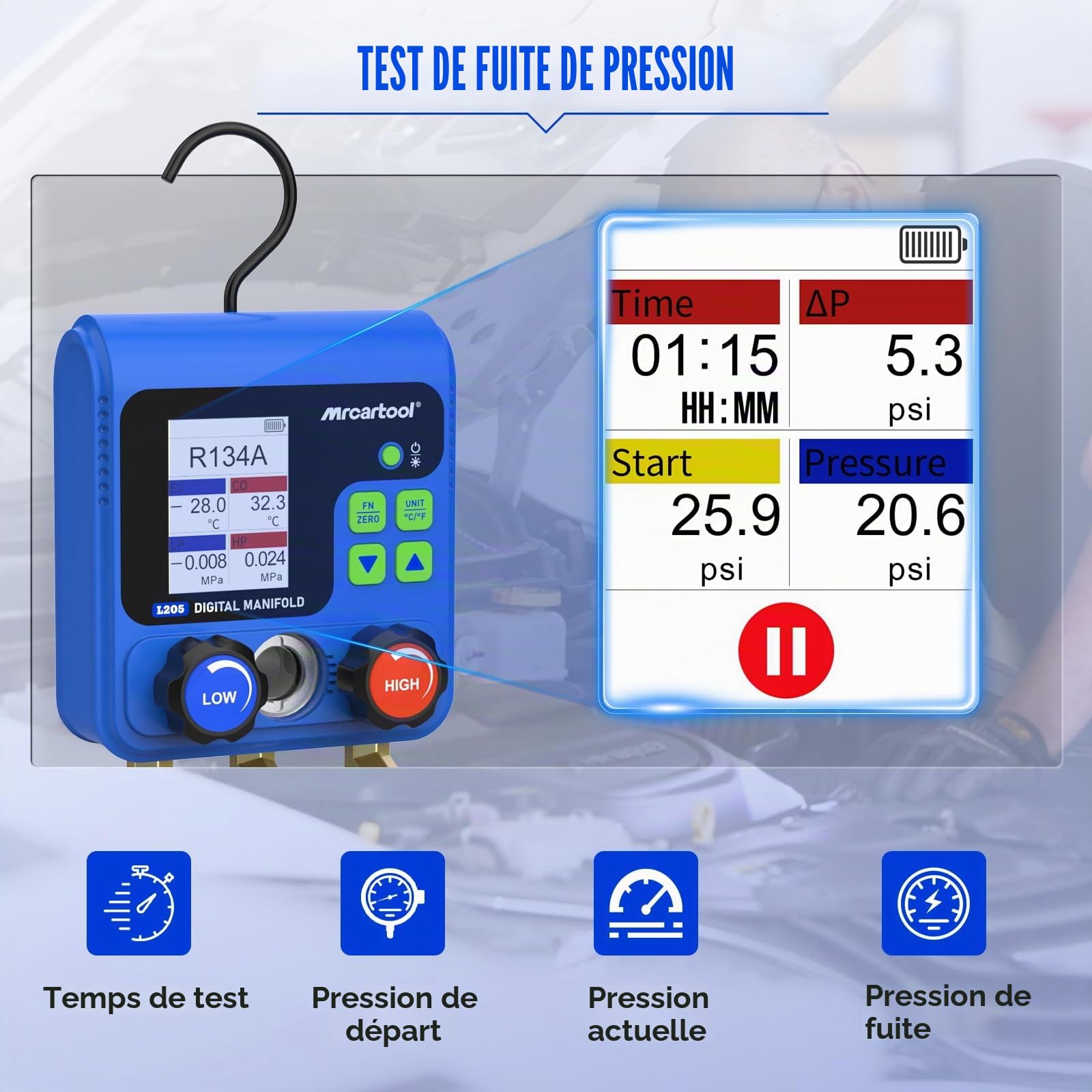 BELEY Pompe à vide numérique pour la climatisation et les tests