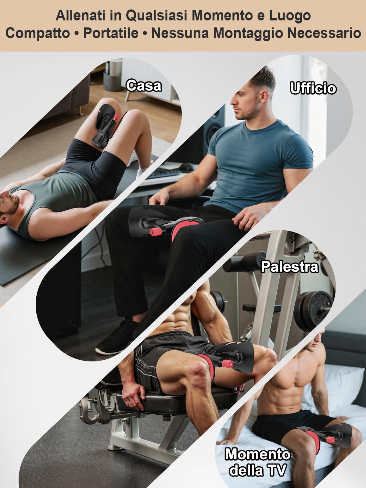 Dispositivo di Esercizio per Pavimento Pelvico Regolabile fino a 35 kg, Kegel Trainer per Interno Coscia e Glutei, Attrezzo Fitness per Casa per Uomo e Donna, con Fascia Elastica