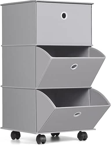 YOHOM Rolling Drawer Organizer Portable Closets Wardrobe Storage Folding Clothes