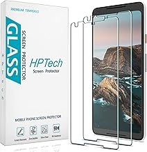 HPTech Paquete de 2 protectores de pantalla de vidrio templado para Google Pixel 2 XL, fácil de instalar, sin burbujas, dureza 9H