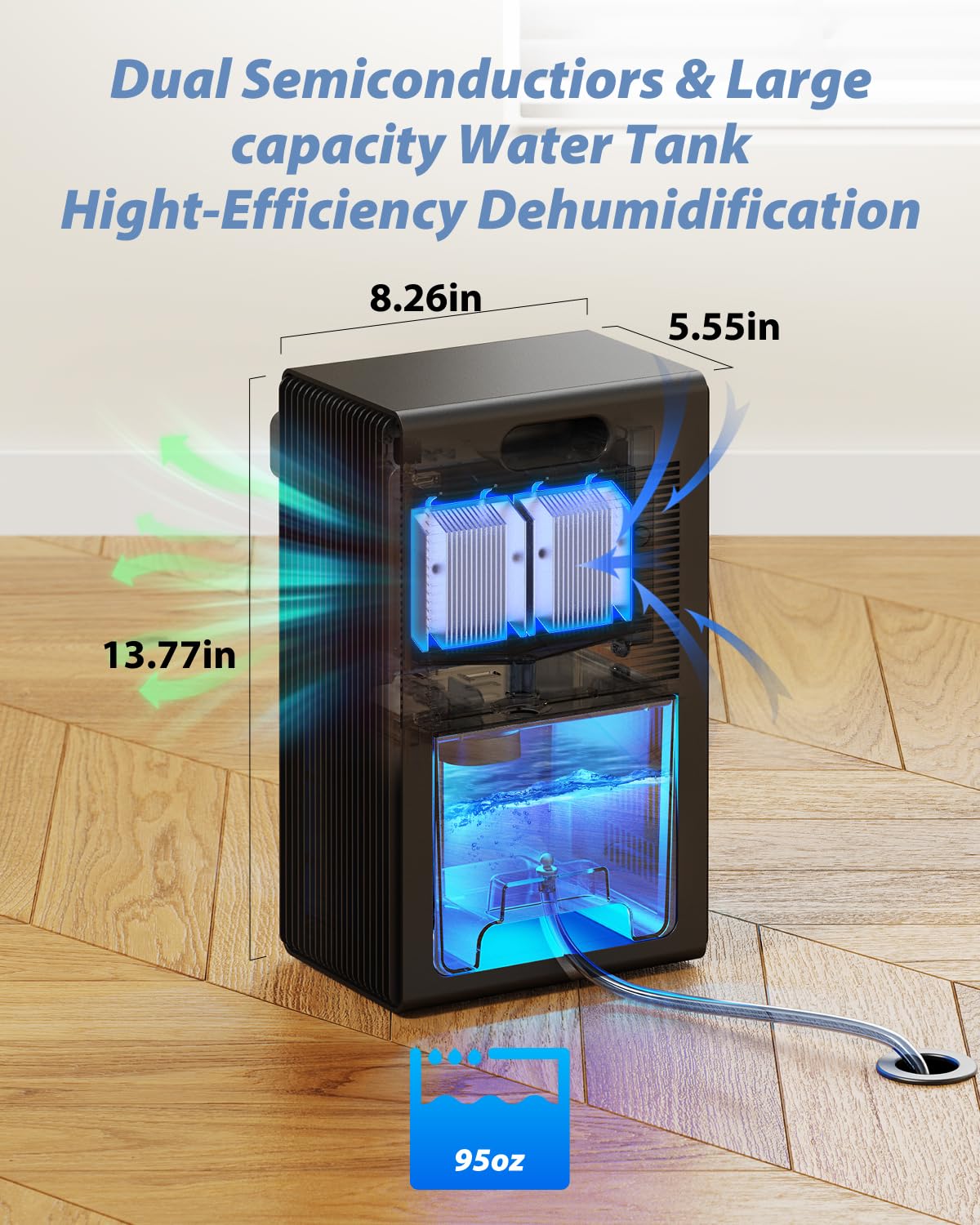 Amazon.com - Dehumidifier, 95 OZ Dehumidifiers for Home (800 sq.ft