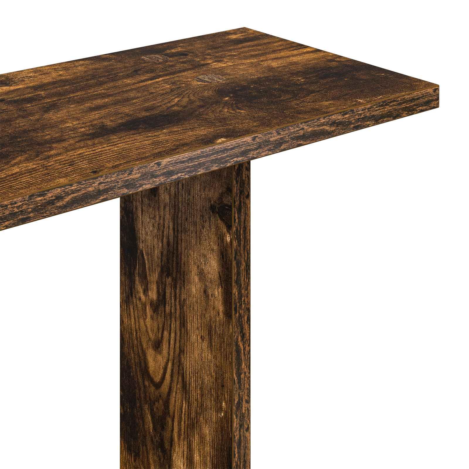 Wandregal Wandhalterung Braun aus Holzwerkstoff 80 x 20 x 75 cm rechteckig für Wohnzimmer Schlafzimmer Küche Büro platzsparend mit viel Stauraum und moderner Aufbewahrung