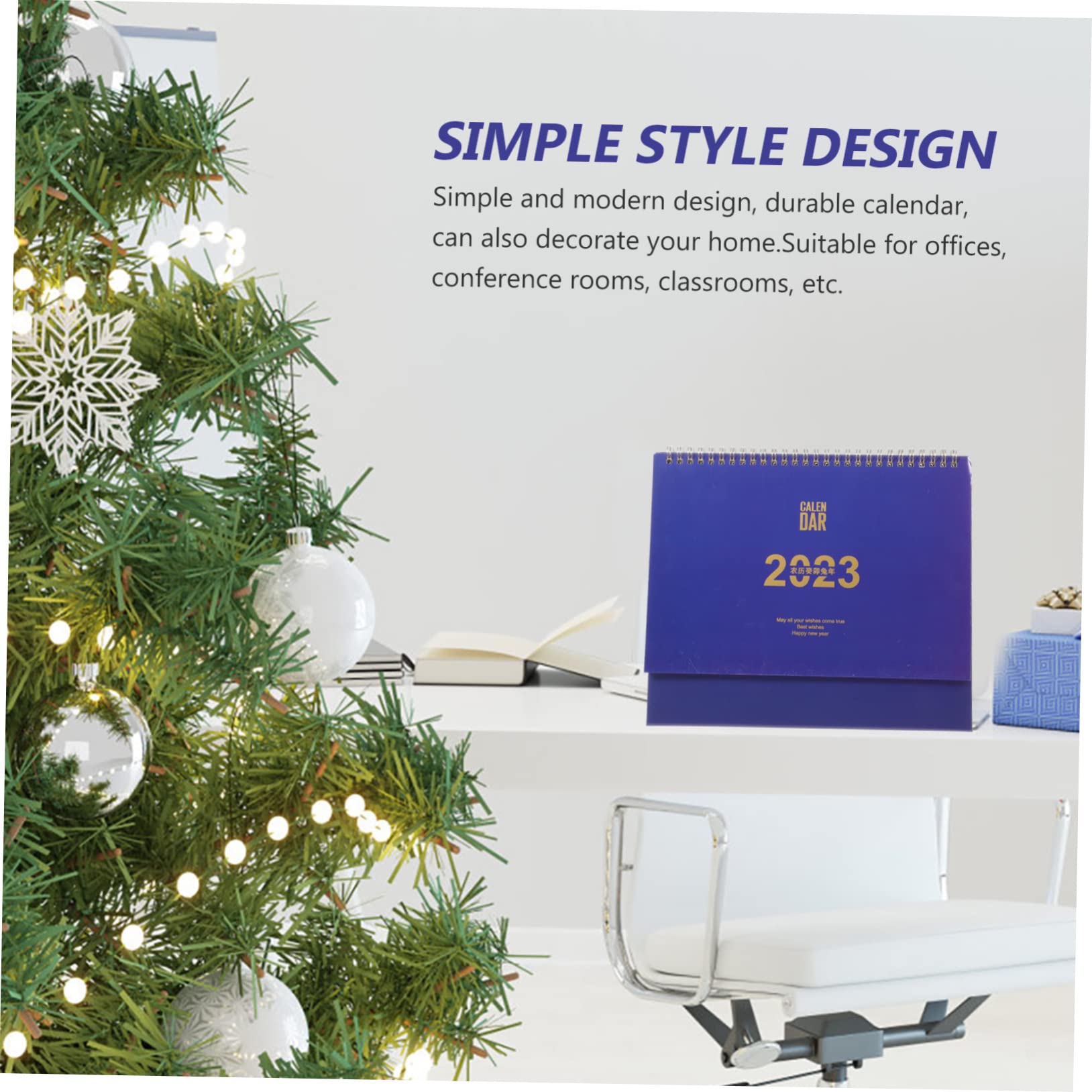 Lurrose 4stücke Dekorativer Tischkalender Für Büro Und Zuhause Stabiles Standdesign Für Einfache Planung Und Organisation Für Schreibtische Und Tägliche Nutzung