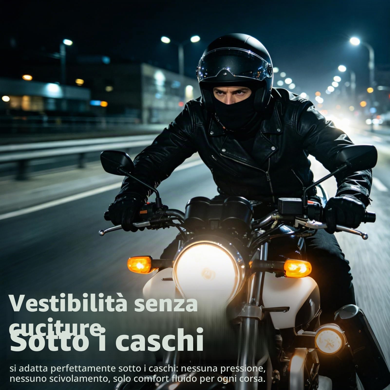 LONGKING Passamontagna Unisex, Protezione UV e Antivento, Caldo e Traspirante, Ideale per Moto, Sci, Snowboard e Sport all'aperto