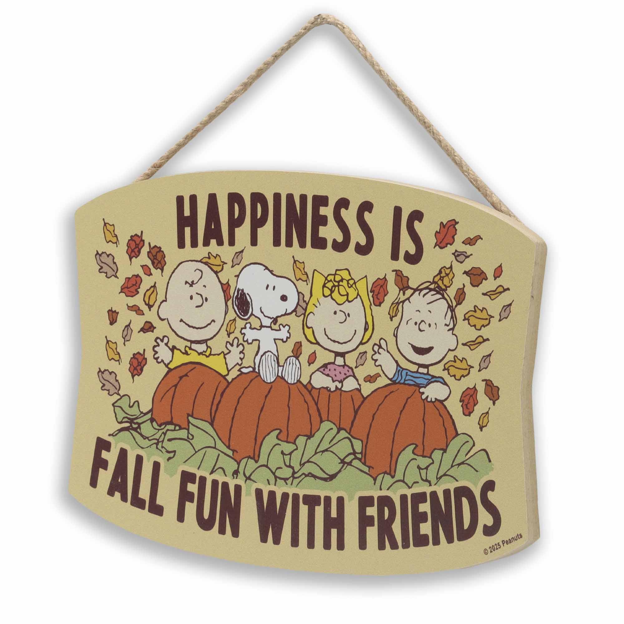 Amazon.com: Peanuts Happiness Is Fall Fun With Friends Hanging