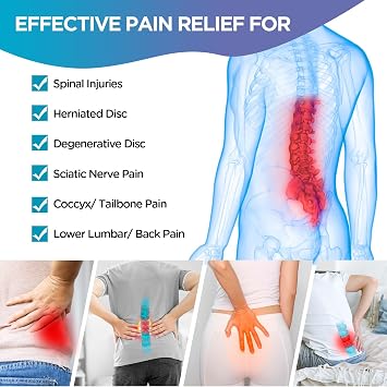 Comfytemp Ice Pack for Back Pain Relief, 2Pcs, Sciatica Brace Reusable Gel