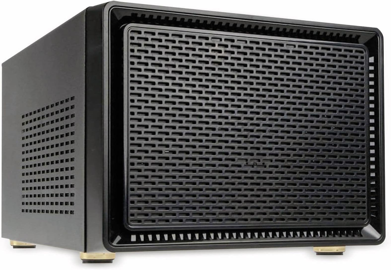 KolinkSatellite Mini-ITX Micro ATX - Empty Computer Tower - Gamer Case with Fan - Stylish - PC Case - Black