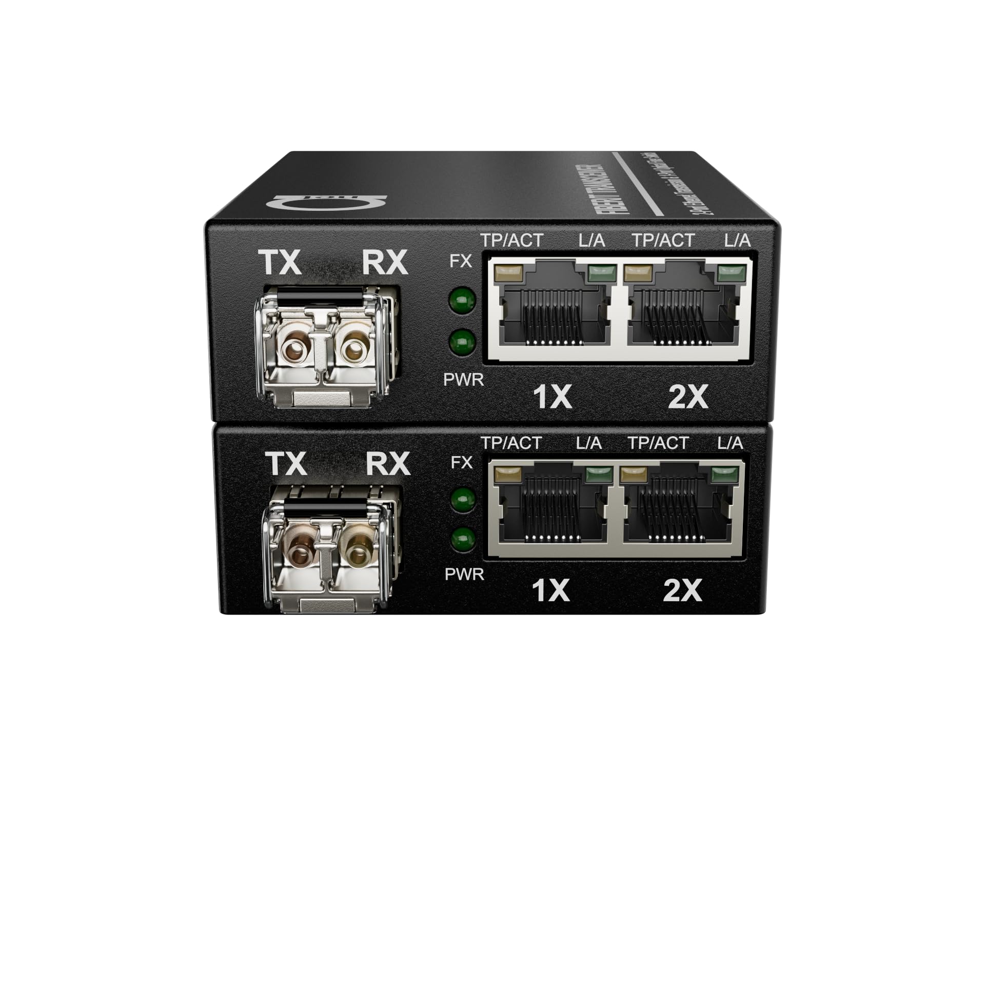 Coppia di convertitori multimediali in fibra Gigabit Ethernet RJ45 MM LC 850nm SFP 10/100/1000Base-Tx 1000Base-SX