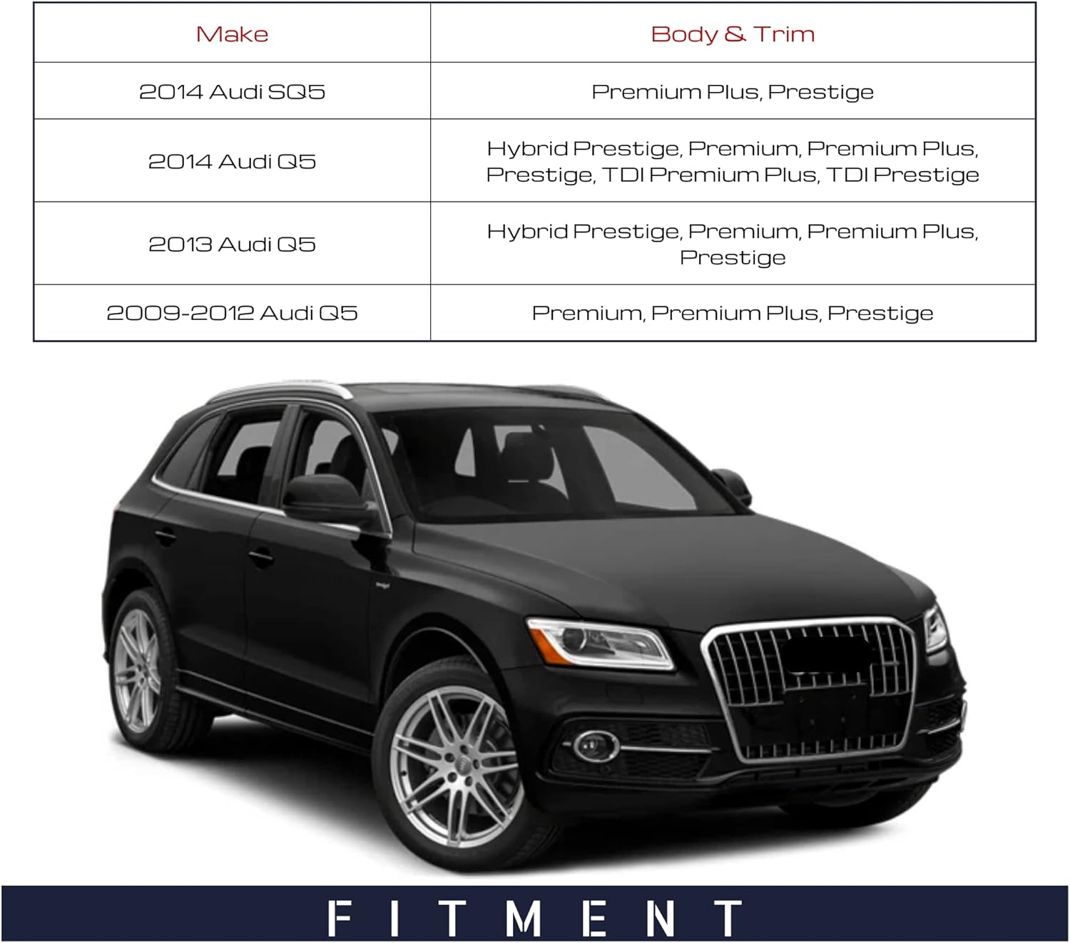 Spieg Passenger Side Mirror for 2009-2014 Audi Q5 Power Adjustment Heated Glass Auto Foldaway Puddle Lamp Turn Signal Phantom Black Pearl 9 Pins Right AU1321120