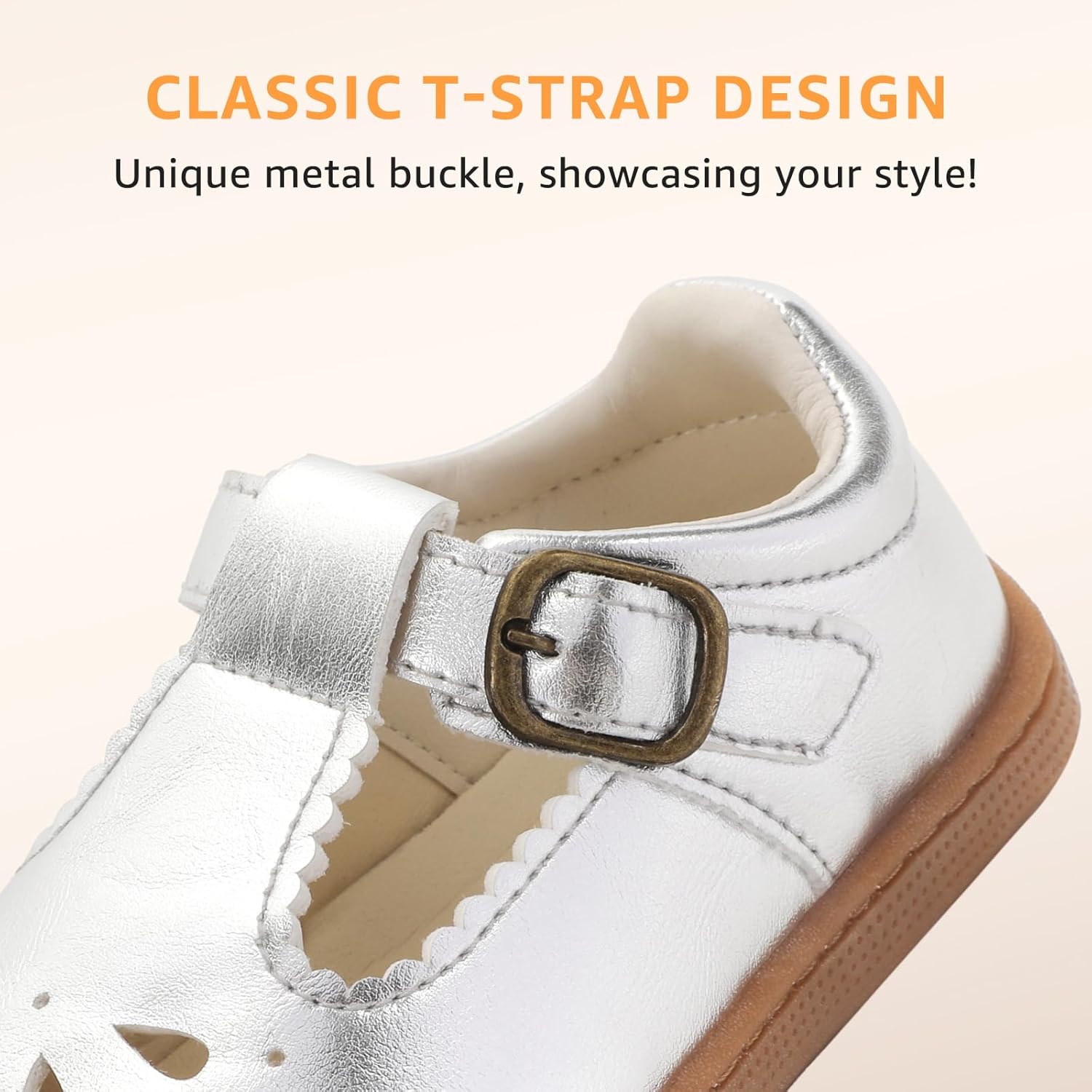 Toddler Girl Mary Jane Dress Shoes Wide Ballet Flats for Girls Party School Shoe - Image 8