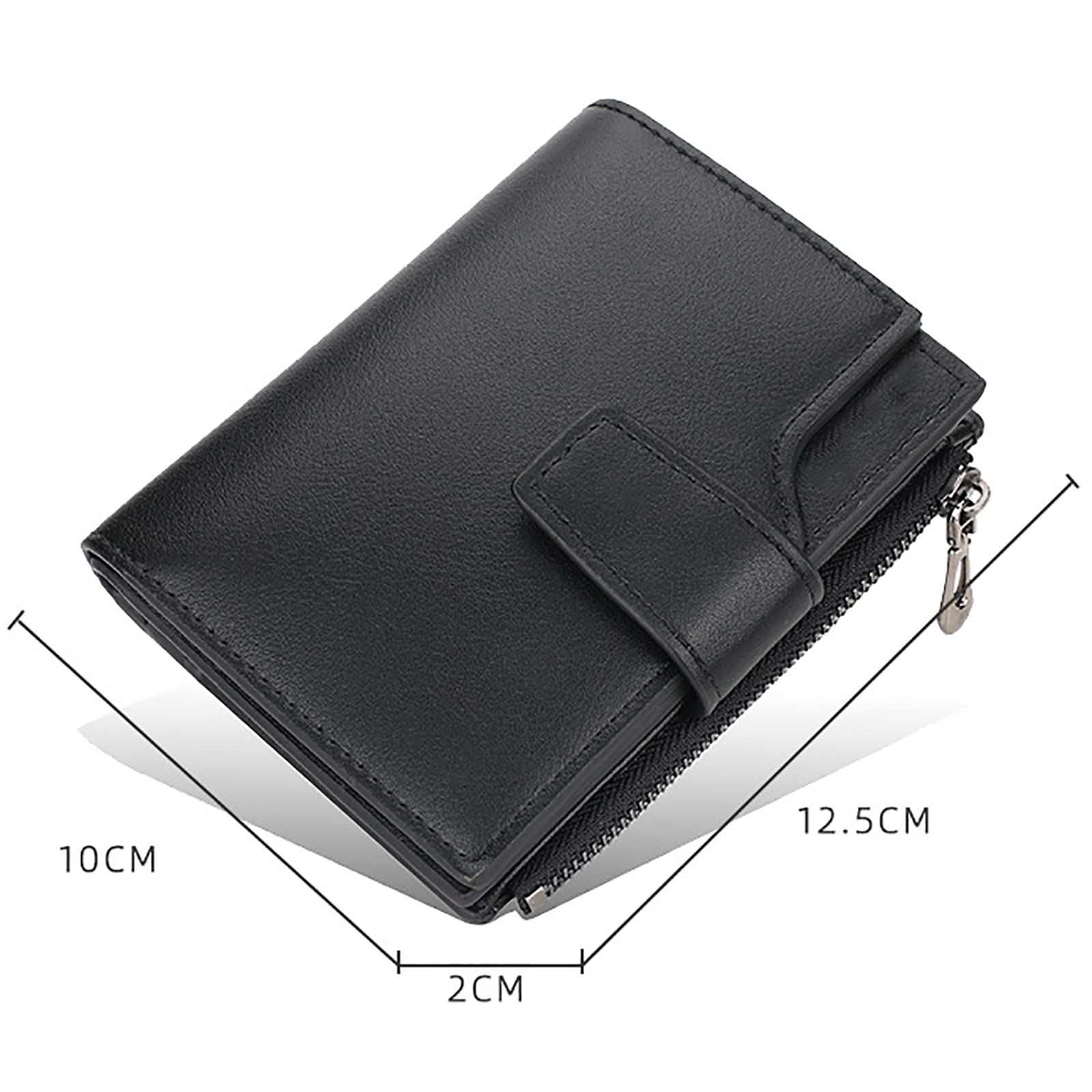 Portafogli da uomo multifunzionali in pelle con blocco sottile, porta carte di credito, tasca frontale minimalista super(Grün)