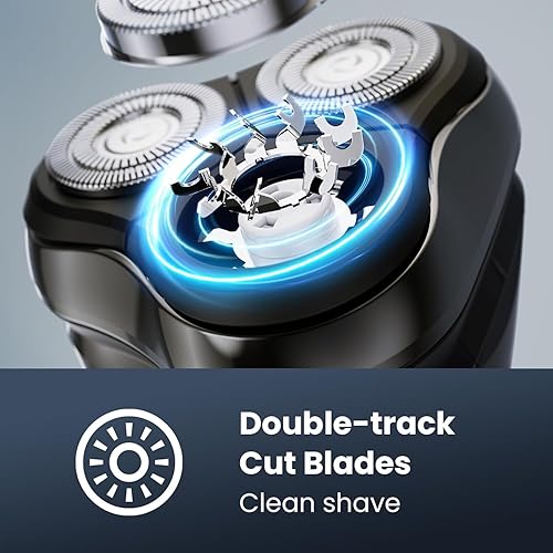 Miniatura 3 de Afeitadora eléctrica húmeda y seca, recortadora emergente Amarillo,Terciopelo Negro,https://www.amazon.com/dp/undefined