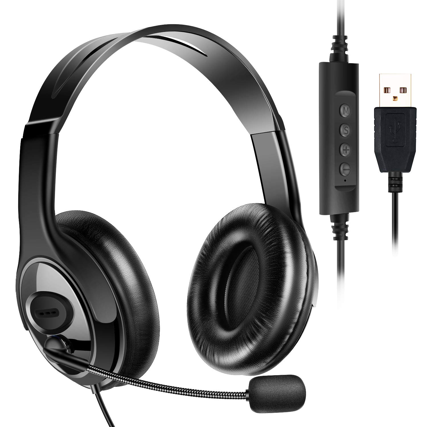 USBヘッドフォン 有線 マイク付き 音量調整可能 USB端子 Amazon.co.jp: ヘッドセット USB式 両耳 マイク付き 120度回転