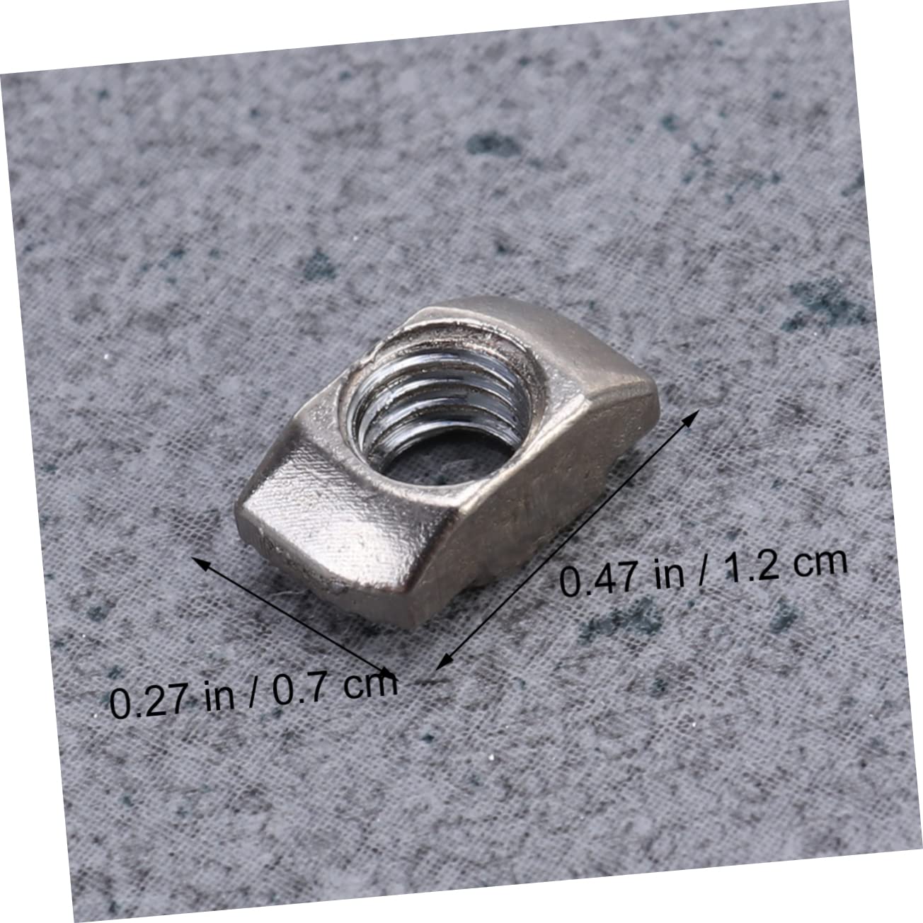 KICHOUSE Utility Track Nut Set Pcs m Aluminum Extrusion T-Nuts Fit into t Slot Nickel Plated