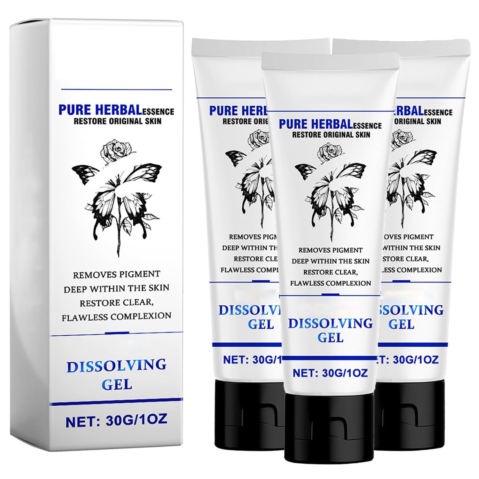 Tattoo Removal Cream, Fast and Effective Tattoo Removal Cream, Permanent Tattoo Removal, Removes Tattoos Permanently, Skin Pigment Removal, Fast Absorption, No Scars (3Pcs)
