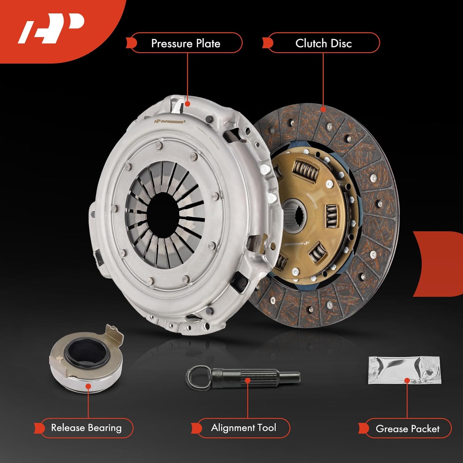 A-Premium Transmission Clutch Kit Set Compatible with Honda Accord 1990-2002 & Acura CL 1997-1999, 2.2L 2.3L, Replace# L08014