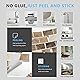 URCOLOR 10-Sheet Stick on Backsplash for Kitchen,12"x12" Peel and Stick Self Adhesive Wall Tiles Back Splashes for Bathroom Brown Marble Look