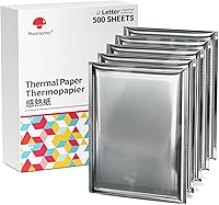Vista 10 de Phomemo Papel para impresora térmica de letras estadounidenses, papel térmico Continuous Phomemo M08F, compatible con M08F-Letter, M08D, TATTMUSE
