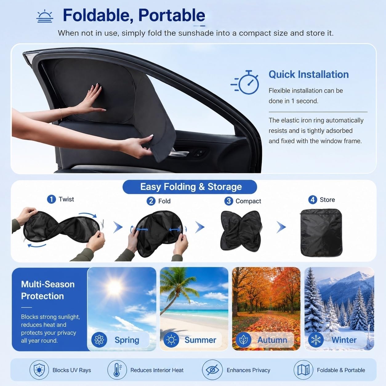 Tendine Parasole Auto Bambini per BMW X4 2019-2024 – Posteriori Finestrini Laterali Parasole Protezione UV Tende Oscuranti Nere,6 PCS
