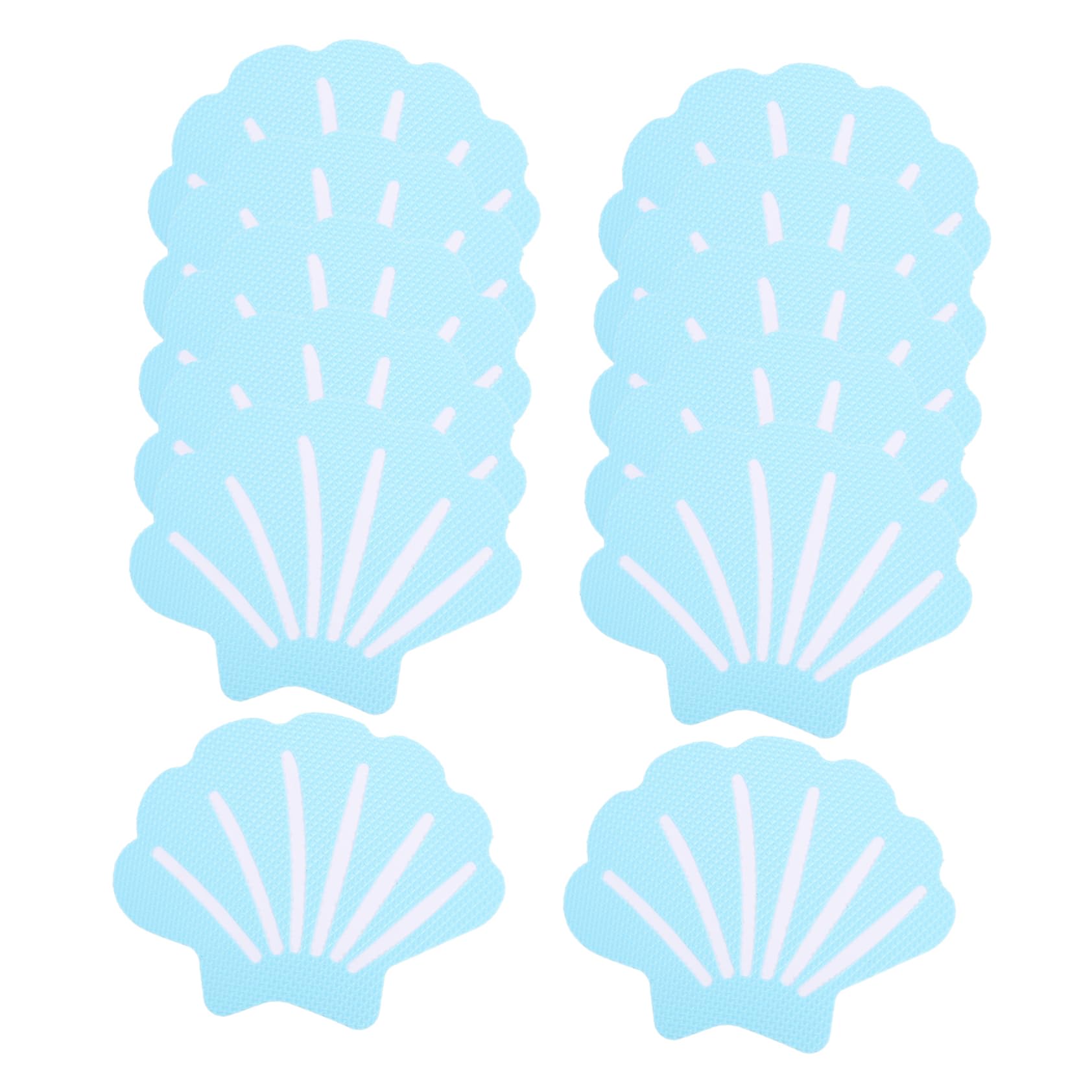 IWOWHERO 12Pcs Shell Design Slip Bath Tub Stickers Nonslip Decals for Shower Stairs Easy to Apply Safe Adhesive for Family Use