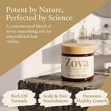 Zova Hair Growth Balm Original,Botanical Oils Hair Growth Serum Balm