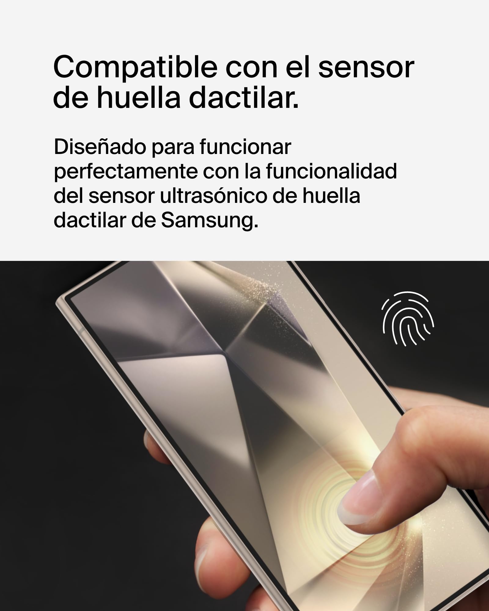 Belkin ScreenForce TrueClear Curve protector de pantalla para Samsung Galaxy S24 Ultra con cobertura de borde a borde, filtro de luz azul, aplicación sin burbujas con la bandeja de alineación fácil
