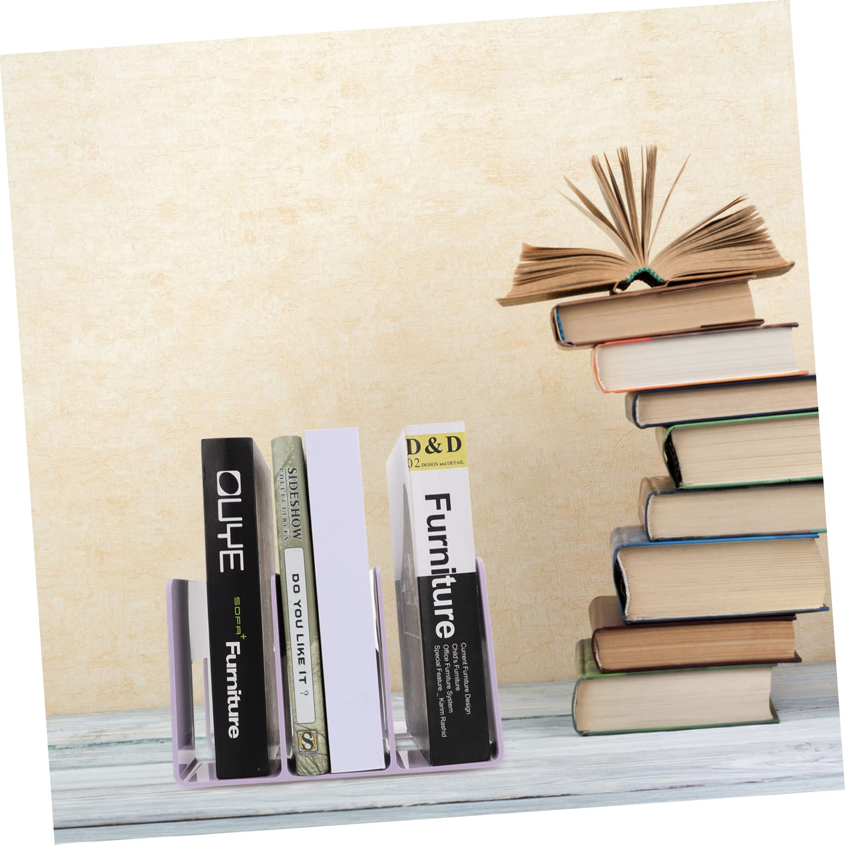 1 Organiseur de tiroir de Bureau en Acrylique pour Bureau, étagère de Livres, Livres, Mini casier, Livres Durable, annexe, Support de Livre d'étudiant, Lourd