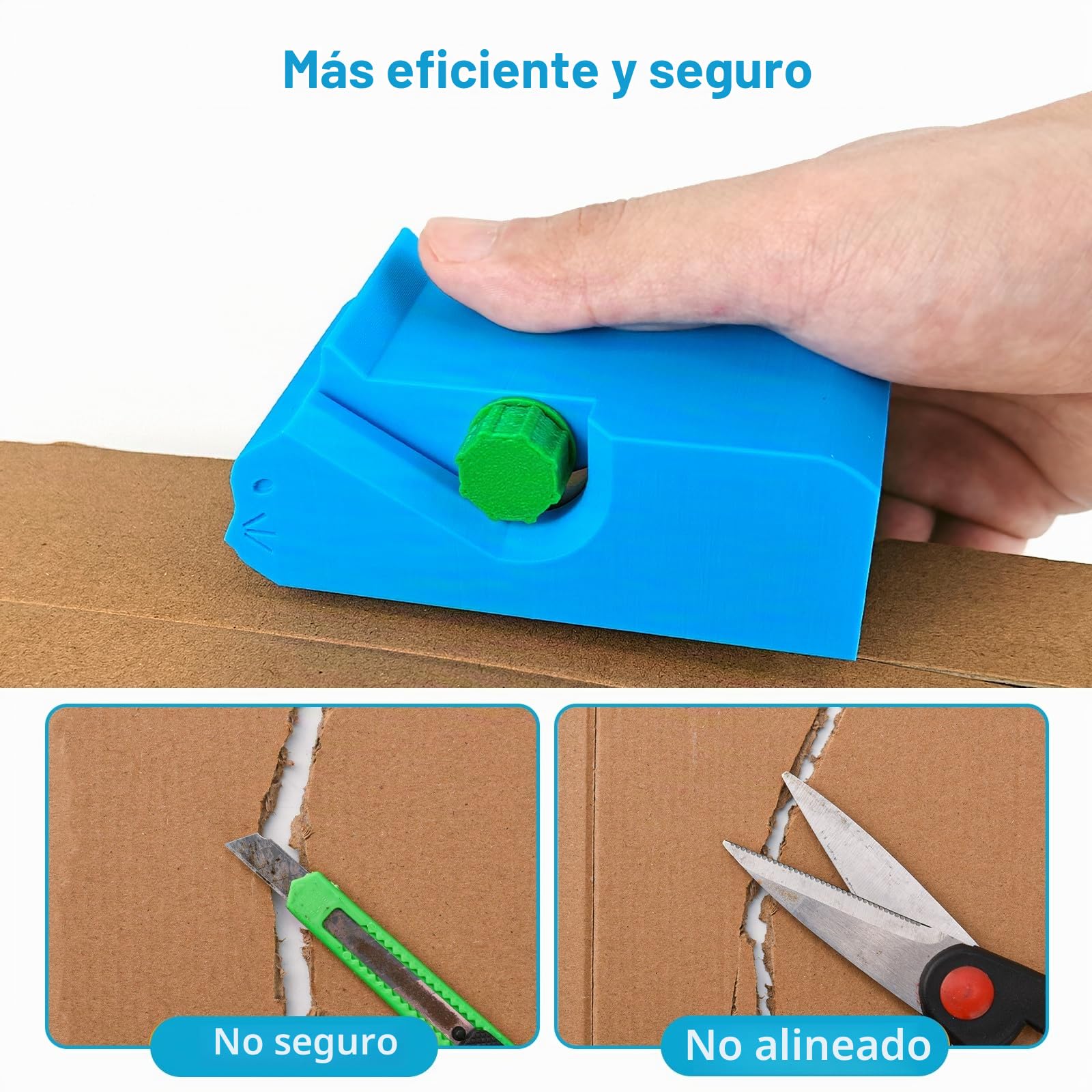 Cortador de cartón para Gatos, Herramientas de Corte de Reciclaje de cartón, Cortador de Tiras de cartón Impreso en 3D, para Hacer rascador de Gatos