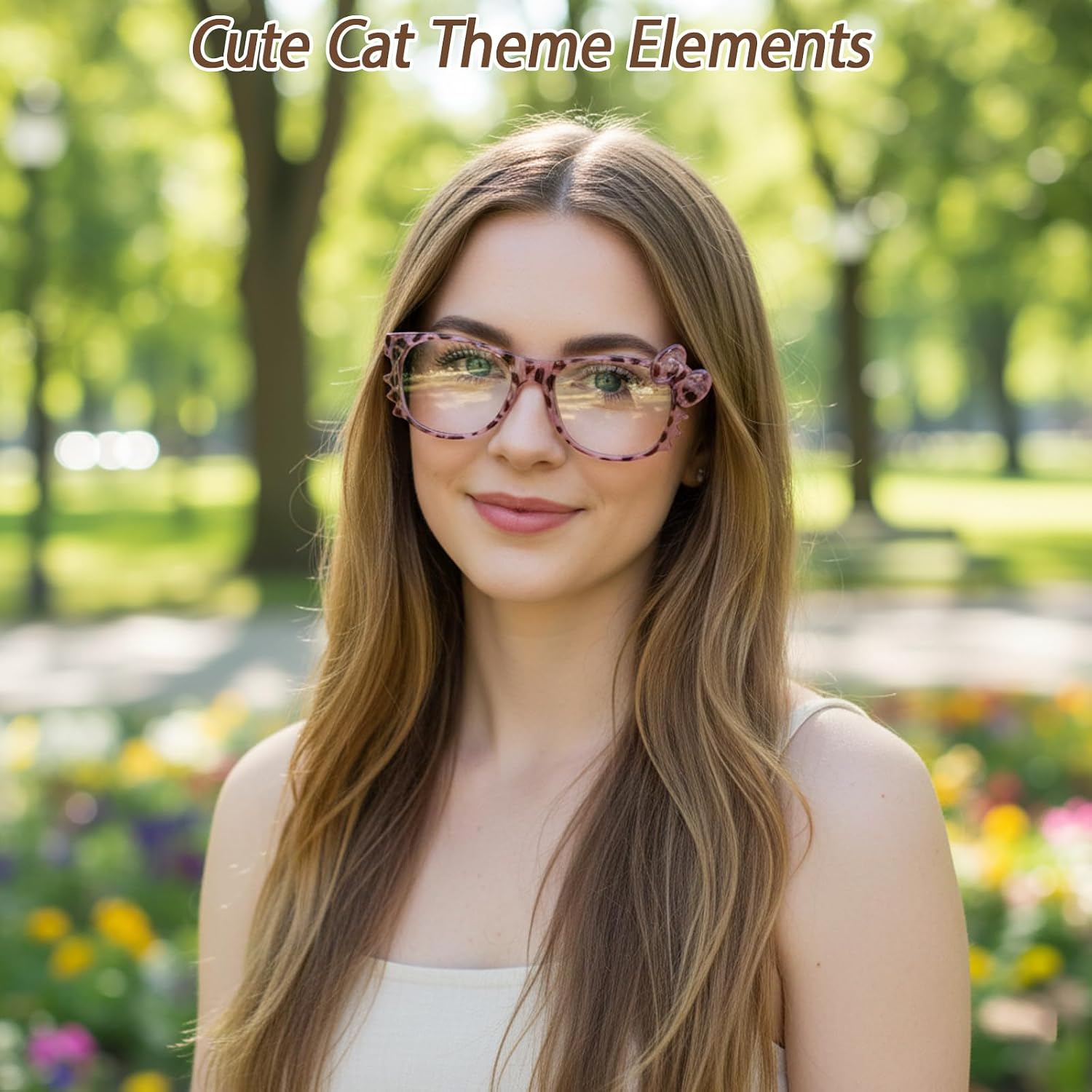 Cheetah Print Glasses, Cheetah Glasses Set of Four, Two Colors Two Each, Stylish Eyewear for Everyday Use, Durable Frame Material