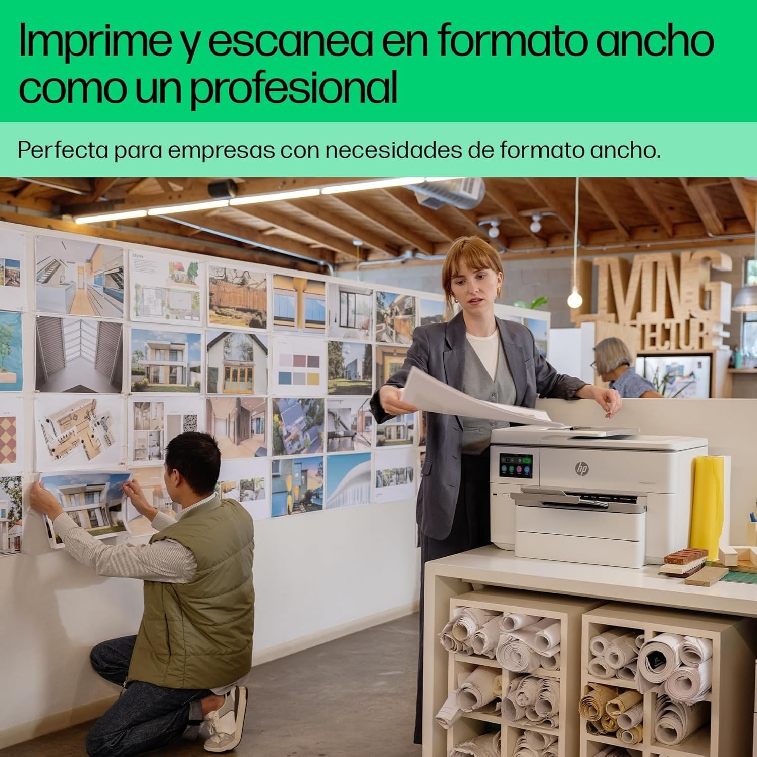 HP OfficeJet Pro 9730e Impresora multifunción A3 Tinta Doble Bandeja Automática Wi-Fi Instant Ink