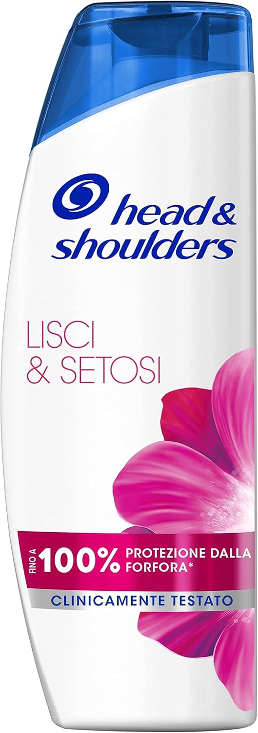 Head & Shoulders Shampoo Antiforfora Lisci & Setosi, per Capelli Secchi, Fino Protezione dalla Forfora per Cute e Capelli, Microbioma Bilanciato, Dermatologicamente Testato, 225ml x6 - Immagine 2