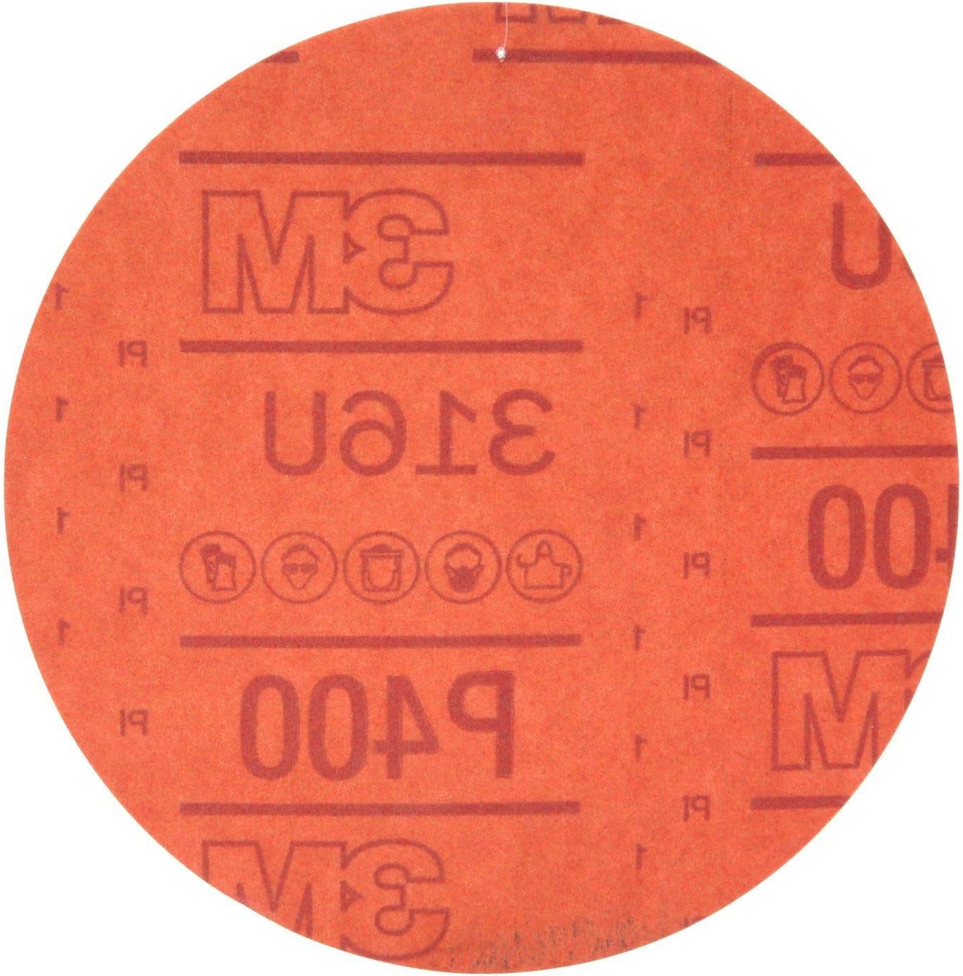 3M 01218 Hookit Red 6" P400 Grit Abrasive Disc (Pack of 6)