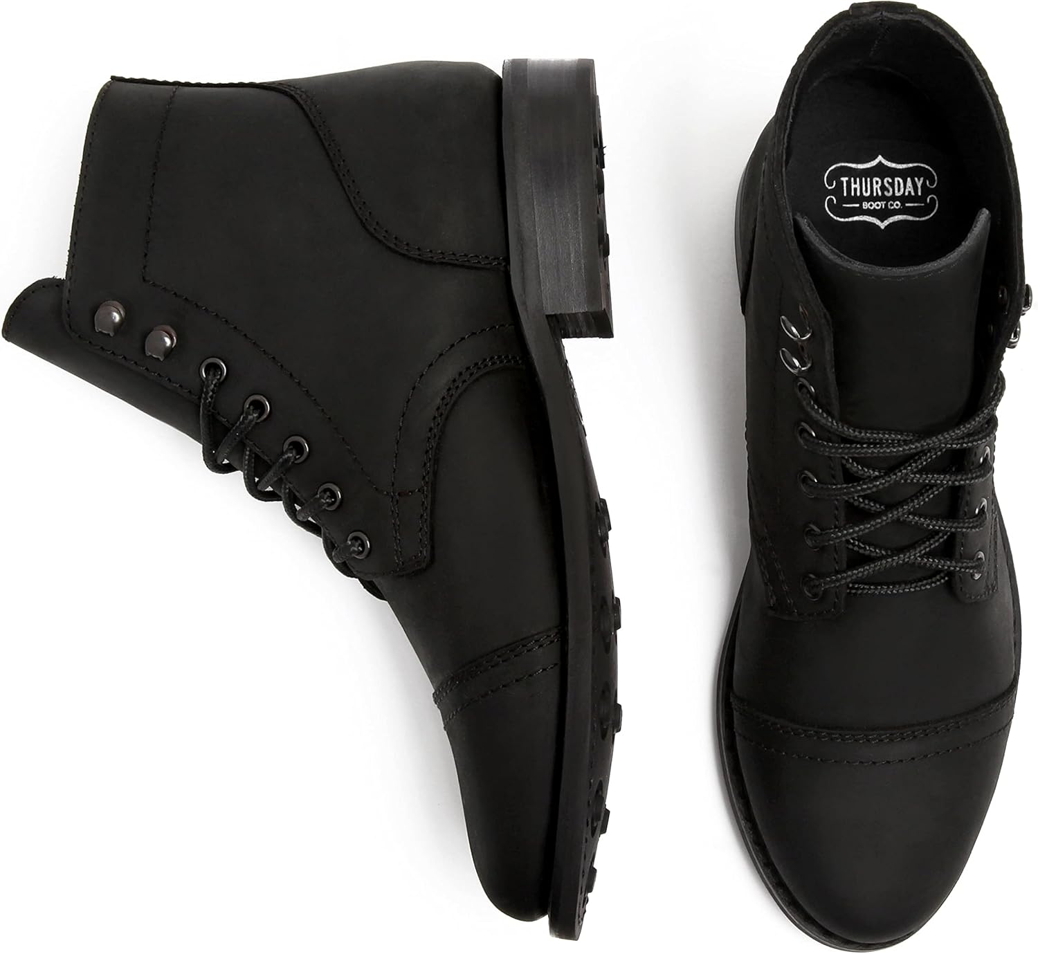 Thursday Boot Company Women's Captain Cap Toe Ankle Boots - Image 5