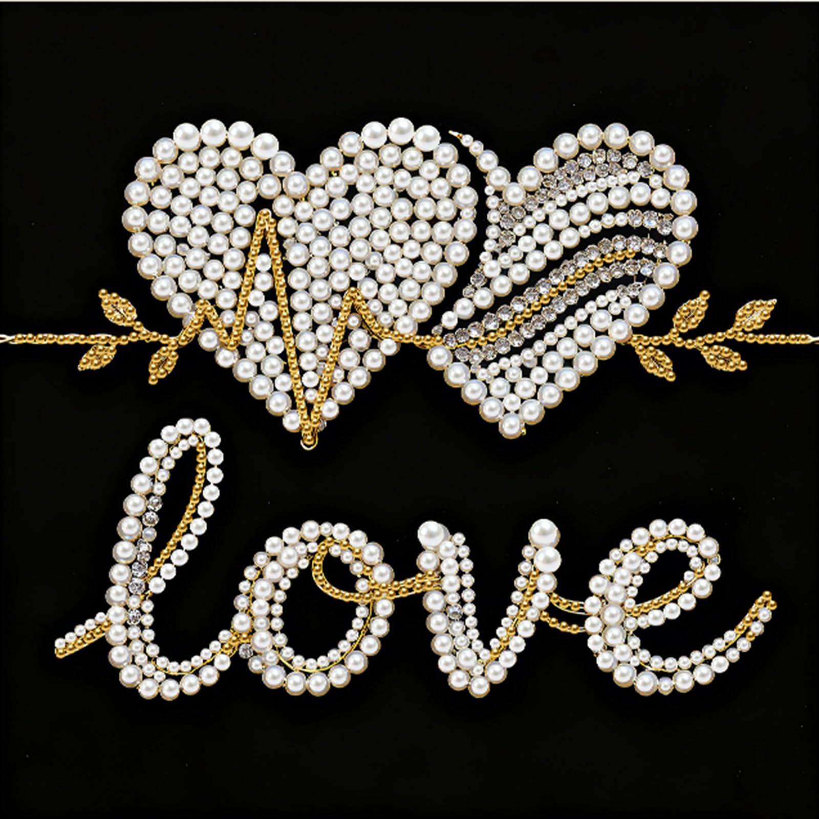 5D Pearl Painting Kits for Adults, 25x25cm DIY Pearl Gem Art Diamond Painting Kits for Beginners, Creativity DIY Pearls Dot Paintings, Home Decor Diamond Dots Paintings Picture Arts Craft-ZZH024