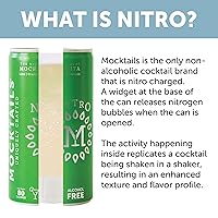 Vista 37 de NITRO Mocktails Espress0% Martini (paquete de 12) galardonado Espresso Martini cargado de nitrógeno Craftmix sin alcohol elaborado con el mejor